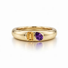 Load image into Gallery viewer, Birthstone Duo Ring