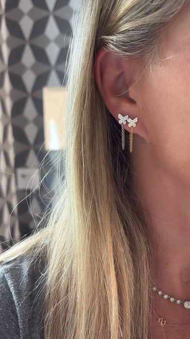 Single Chain Style Earrings