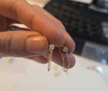 Load image into Gallery viewer, Simple Single Chain Earrings