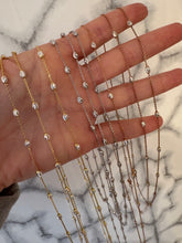 Load image into Gallery viewer, Sterling Silver Rice Bean Chain Necklaces