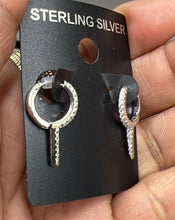 Load image into Gallery viewer, Silver Spike Huggies