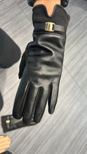 Load image into Gallery viewer, Faux Leather and Suede Buckle Gloves