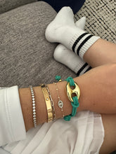 Load image into Gallery viewer, Mariner Puff Pull Tie Bracelet