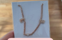 Load image into Gallery viewer, Double Bubble Initial Necklace