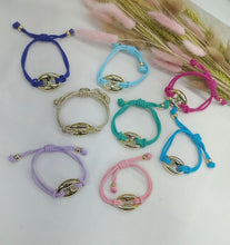 Load image into Gallery viewer, Mariner Puff Pull Tie Bracelet
