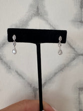 Load image into Gallery viewer, Sterling “Diamond” Drop Earrings