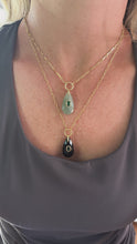 Load image into Gallery viewer, Stunning Teardrop Gemstone Charm Necklace