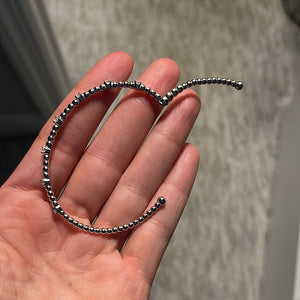 Sterling Silver Stone Bangles