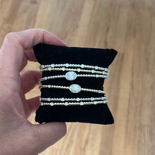 Load image into Gallery viewer, Sterling Silver Stone Bangles
