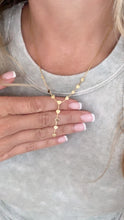 Load image into Gallery viewer, Cascading Hearts Y Necklace