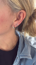 Load image into Gallery viewer, Ball Stud Chain Earrings