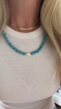 Load image into Gallery viewer, Gorgeous Turquoise Necklace with Single Pearl