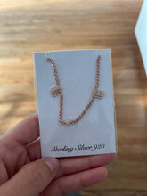Load image into Gallery viewer, Bubble Nameplate on Cuban Link or Paperclip Chain