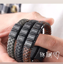 Load image into Gallery viewer, Men’s Personalized Bracelet