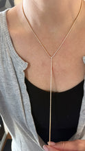 Load image into Gallery viewer, CZ Y Lariat Necklace