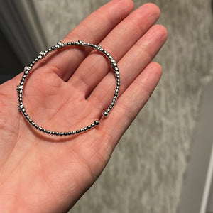 Sterling Silver Stone Bangles