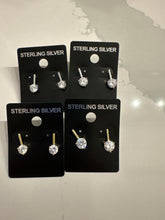 Load image into Gallery viewer, Post Back “Diamond” Drop Earrings