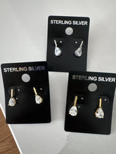Load image into Gallery viewer, Pear Post Back Drop Earrings