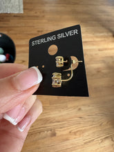 Load image into Gallery viewer, Gold CZ Ear Jackets