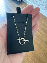 Load image into Gallery viewer, Gold Pave Toggle Chain