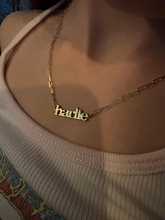 Load image into Gallery viewer, Nameplate on Paperclip Chain