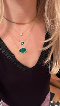 Load image into Gallery viewer, CZ Flower Paperclip Necklace
