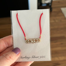 Load image into Gallery viewer, Camp Zip Code Cord Necklace