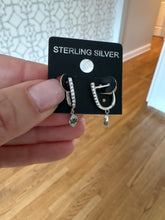 Load image into Gallery viewer, Evil Eye Charm Huggies