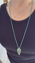 Load image into Gallery viewer, Braided Gemstone Heart