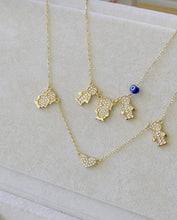 Load image into Gallery viewer, Pave Boy / Girl + Initial Necklace