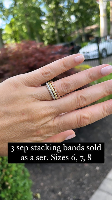 Tri Color Set of Stacking Bands