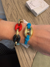 Load image into Gallery viewer, Mariner Puff Pull Tie Bracelet