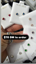 Load image into Gallery viewer, Custom listing for 14k gold earrings