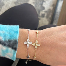 Load image into Gallery viewer, Sterling Pave Clover/Flower Bracelet