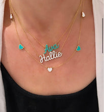 Load image into Gallery viewer, Custom Enamel Heart Necklace