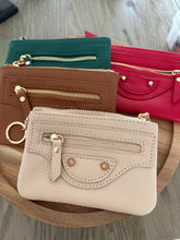Load image into Gallery viewer, Genuine Leather Keychain Wallet