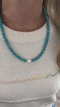 Load image into Gallery viewer, Gorgeous Turquoise Necklace with Single Pearl