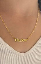 Load image into Gallery viewer, Nameplate on Paperclip Chain