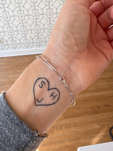Pave Oval Paperclip Bracelet