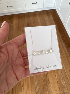 Initial Disc Necklace