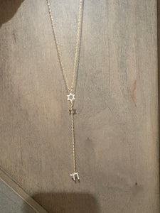 Star of David and Chai Lariat