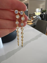 Load image into Gallery viewer, Gorgeous CZ Baguette Drop Earrings (2 styles)