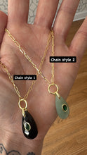 Load image into Gallery viewer, Stunning Teardrop Gemstone Charm Necklace