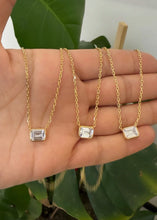 Load image into Gallery viewer, Baguette Stone Necklace