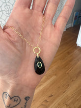 Load image into Gallery viewer, Stunning Teardrop Gemstone Charm Necklace