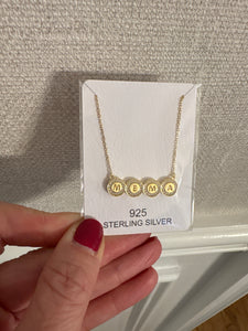 Initial Disc Necklace