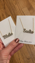 Load image into Gallery viewer, Script Enamel Nameplate
