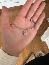 Load image into Gallery viewer, CZ initial Charms