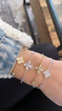 Load image into Gallery viewer, Sterling Pave Clover/Flower Bracelet