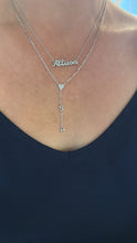 Load image into Gallery viewer, Initial Lariat on Paperclip Chain